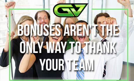 Game Vault explains that bonuses aren't the only way to thank your team